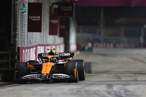 F1: Norris admite que podia estar "relaxando demais" durante toques no muro de Singapura