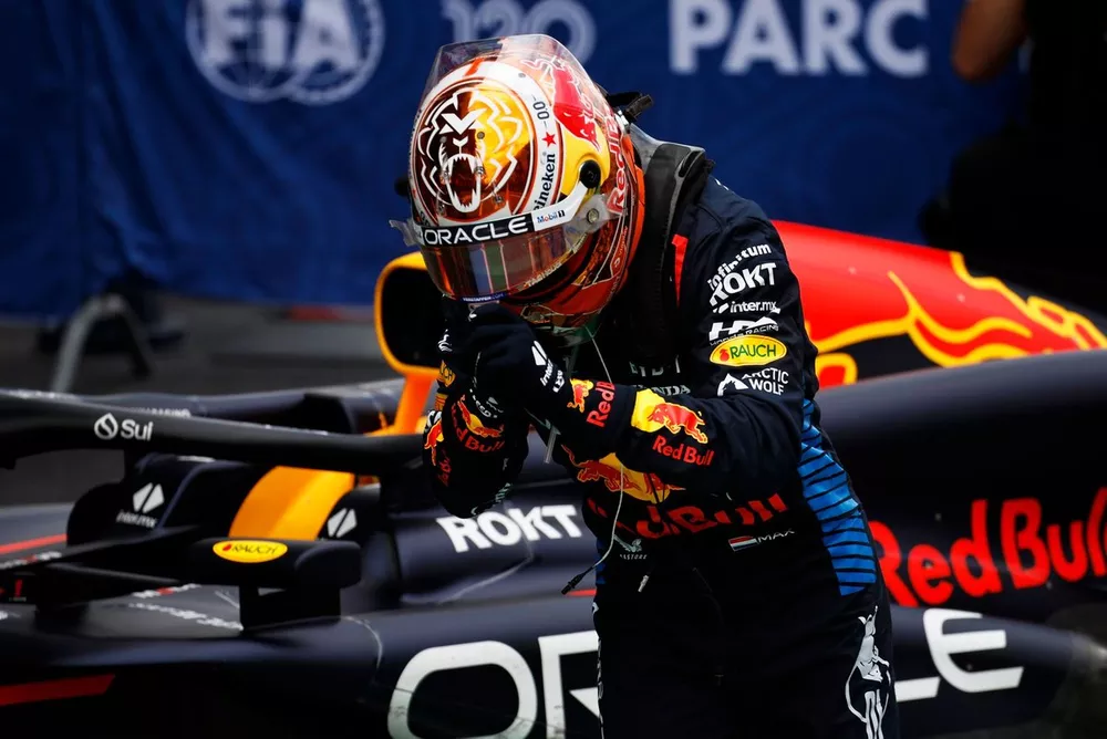 Race winner Max Verstappen, Red Bull Racing