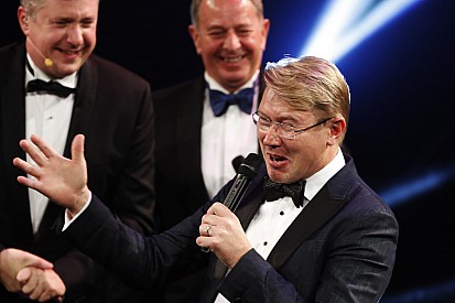 Watch: Mika Hakkinen on stage at the Autosport Awards