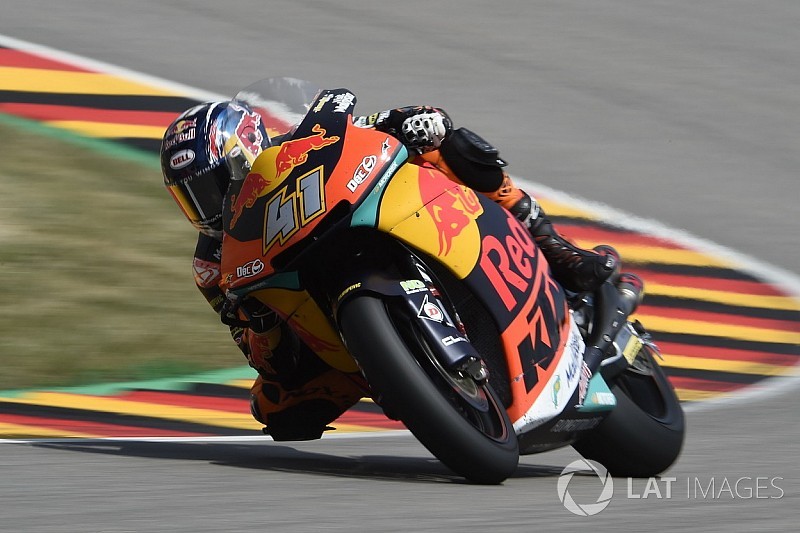 Sachsenring Moto2: Binder holds off Mir for first win