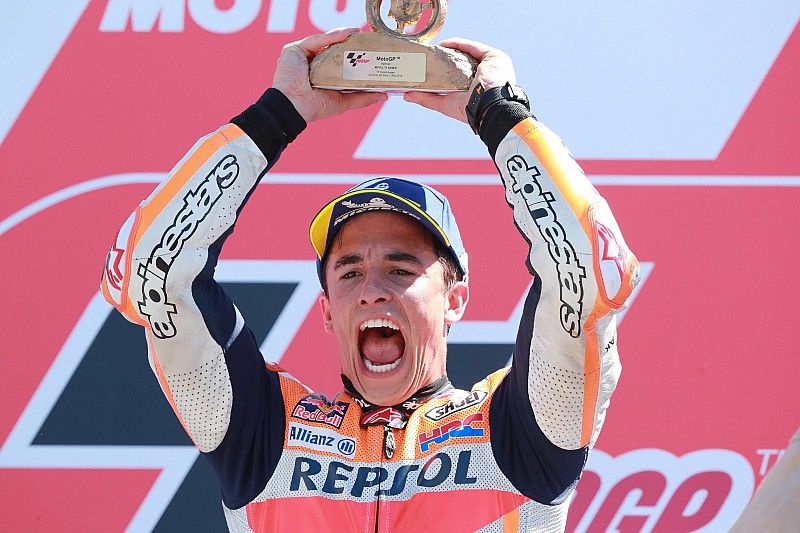 Podio: ganador de la carrera Marc Marquez, Repsol Honda Team