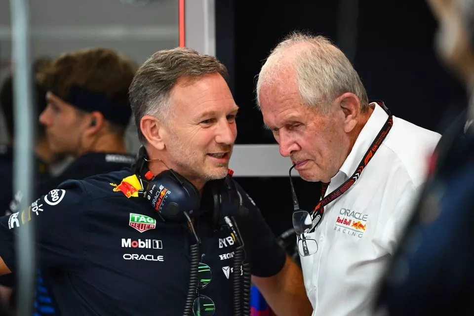 Christian Horner, Team Principal, Red Bull Racing, ed Helmut Marko