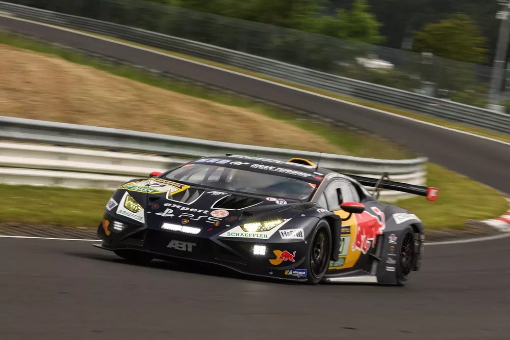 #27 Red Bull Team Abt Lamborghini Huracan GT3 EVO2: Kelvin Van der Linde, Marco Mapelli Lugano, Jordan Pepper