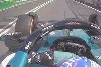 Vídeo: ¡Alonso pilota a una mano para quitar una bolsa de plástico!