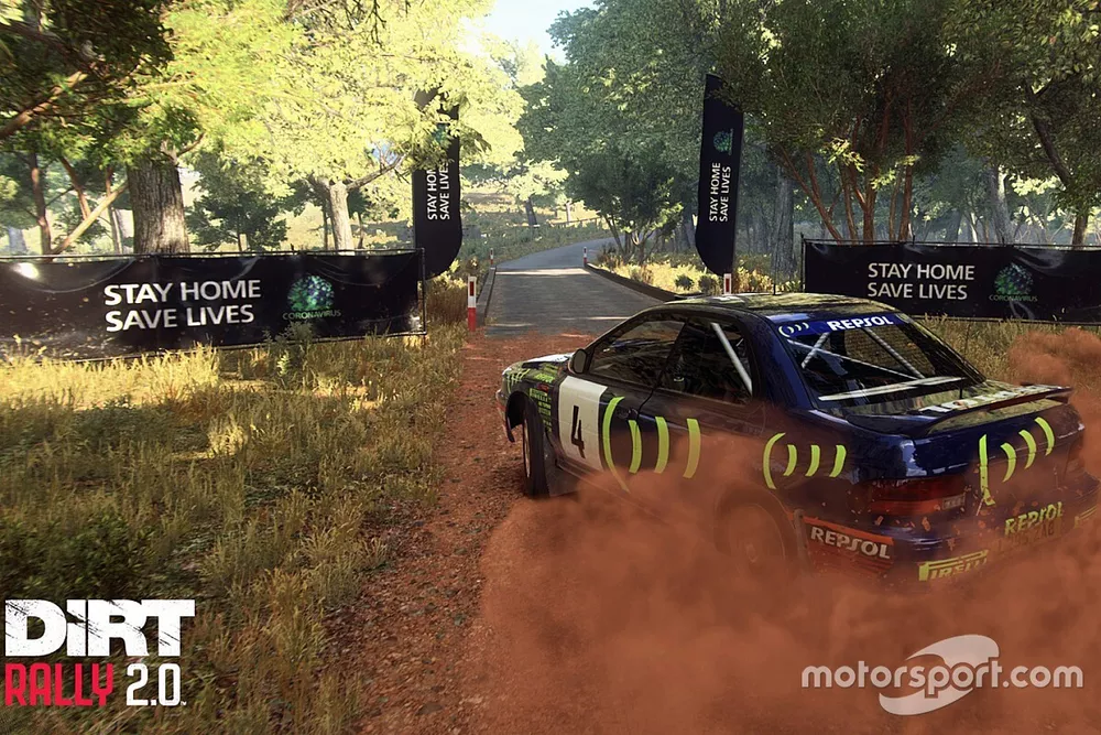 Mensaje "Qu&eacute;date en casa, salva vidas" se incluye en Dirt Rally 2.0