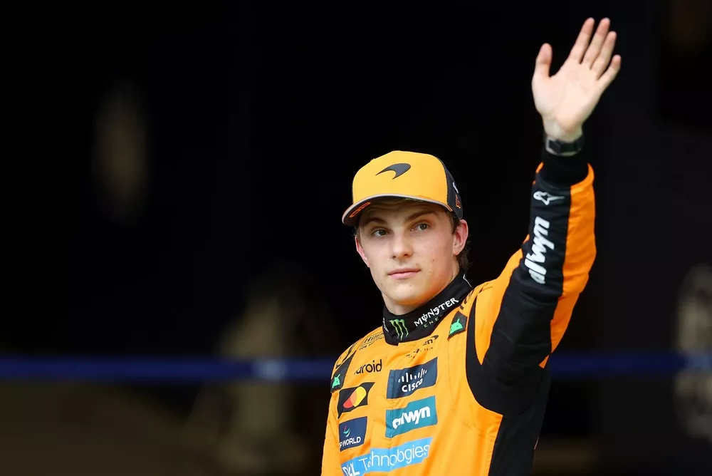 Pole sitter Oscar Piastri, McLaren