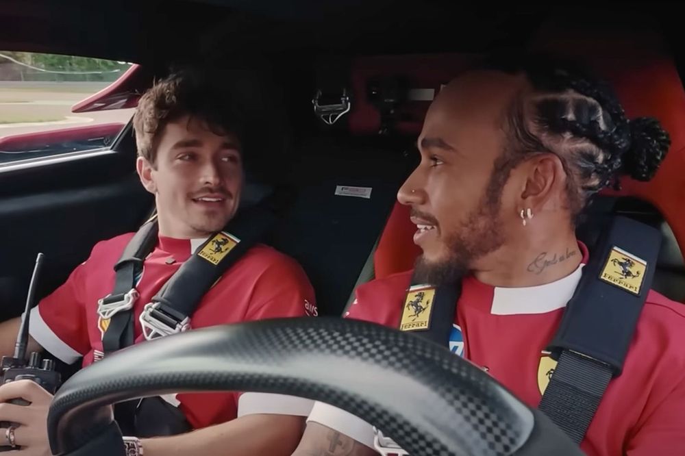 Charles Leclerc e Lewis Hamilton