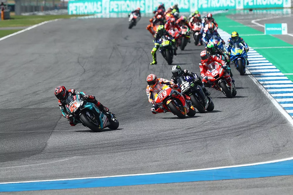 Fabio Quartararo, Petronas Yamaha SRT salida
