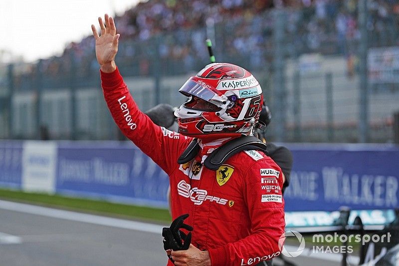 Ganador de la pole Charles Leclerc, Ferrari