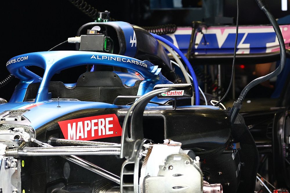Detalle del Alpine A522