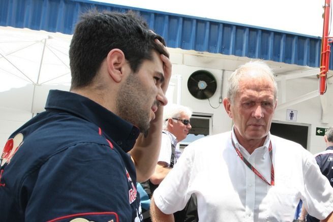Jaime Alguersuari y Helmut Marko