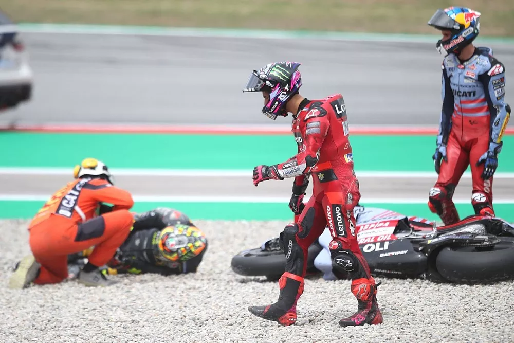 Enea Bastianini, Ducati Team crash