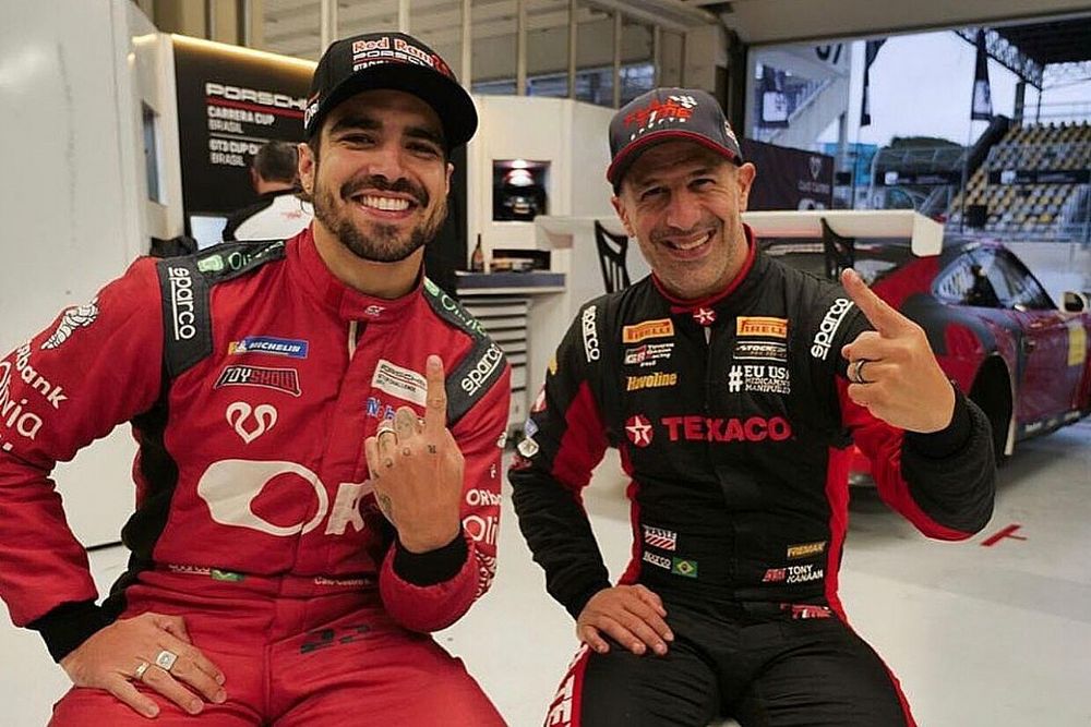 Caio Castro e Tony Kanaan