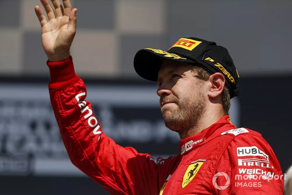 Sebastian Vettel, Ferrari sur le podium