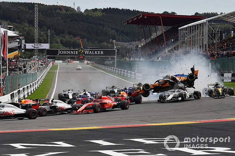 Félmilliárd forintnyi kár keletkezett a Belga GP rajtbalesetében