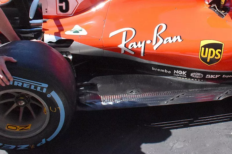 Ferrari SF71H vloer