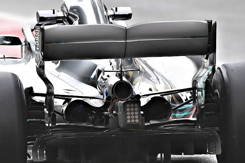 Detalle del monkey sea del Mercedes-AMG F1 W09