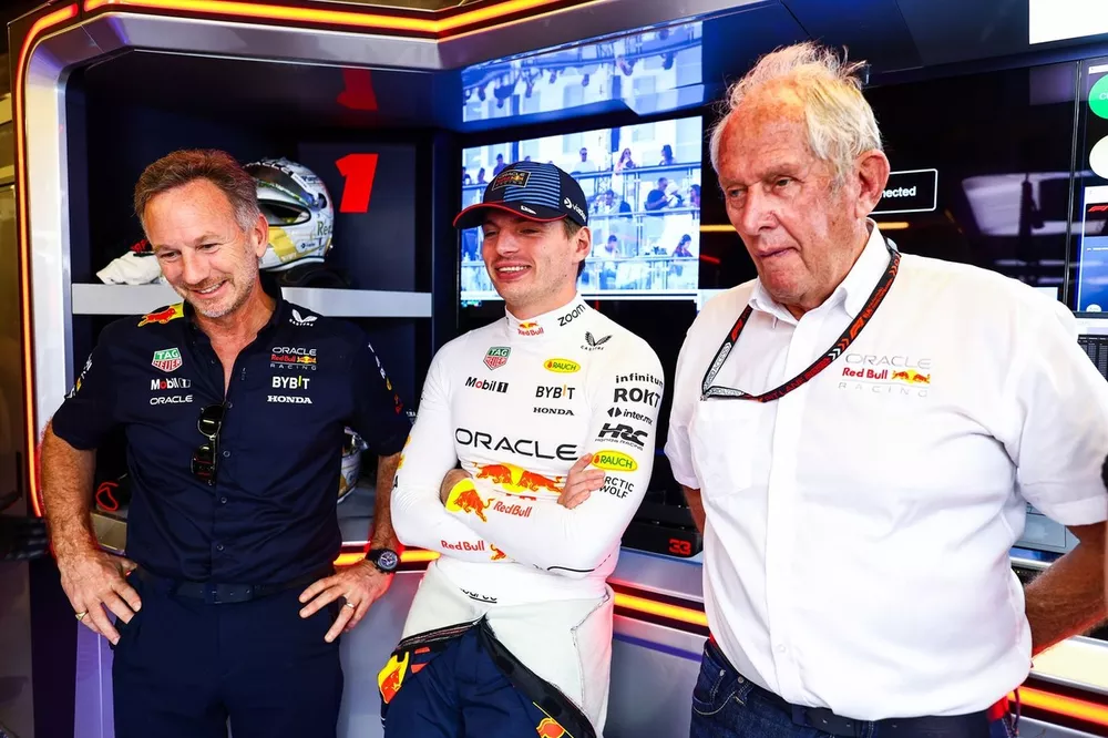 Christian Horner, Max Verstappen, Red Bull Racing, Helmut Marko