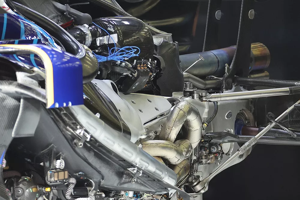 Detalle del motor del Williams FW43B