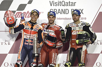Qatar MotoGP: Dovizioso edges Marquez by 0.023s