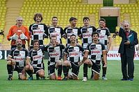 Así fue el partido de fútbol de F1 en Mónaco; Sainz, la estrella