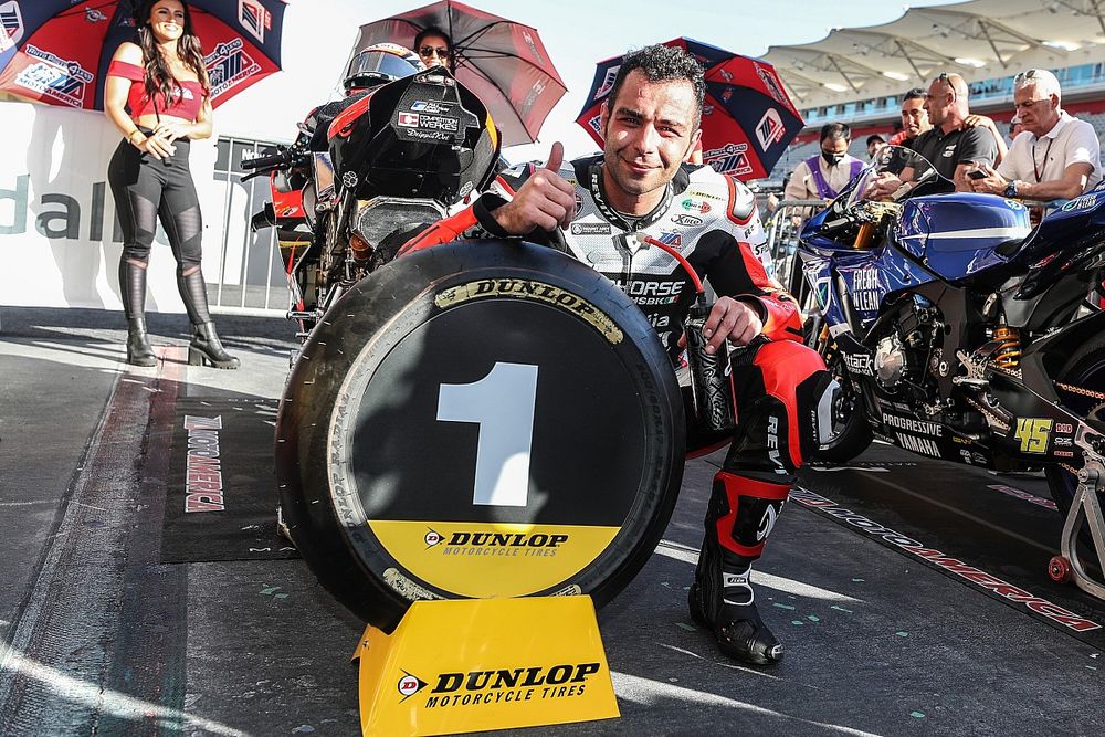 Race winner Danilo Petrucci, Warhorse HSBK Racing Ducati NYC