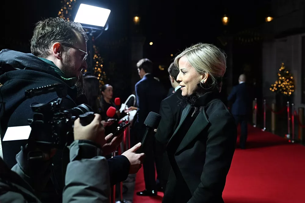 Susie Wolff on the red carpet