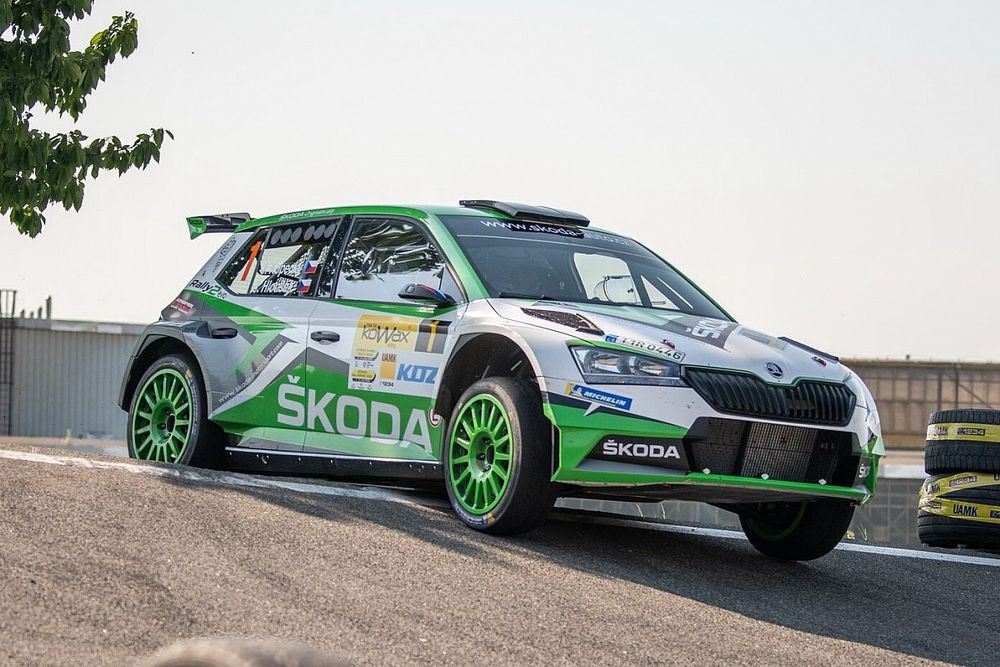 Jan Kopeck&yacute;, Jan Hlou&scaron;ek, Skoda Fabia Rally2 evo