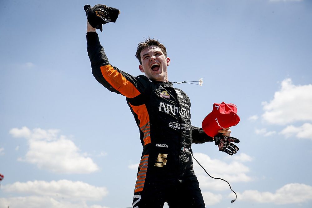 Race winner Pato O’Ward, Arrow McLaren SP Chevrolet  