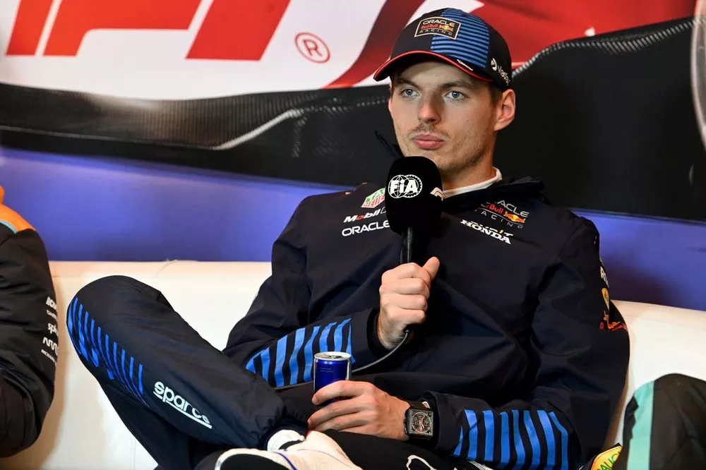 Max Verstappen, Red Bull Racing, 1st position, in the Press Conference