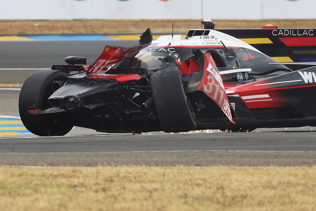 Pain for Cadillac in crashfilled early stages at Le Mans