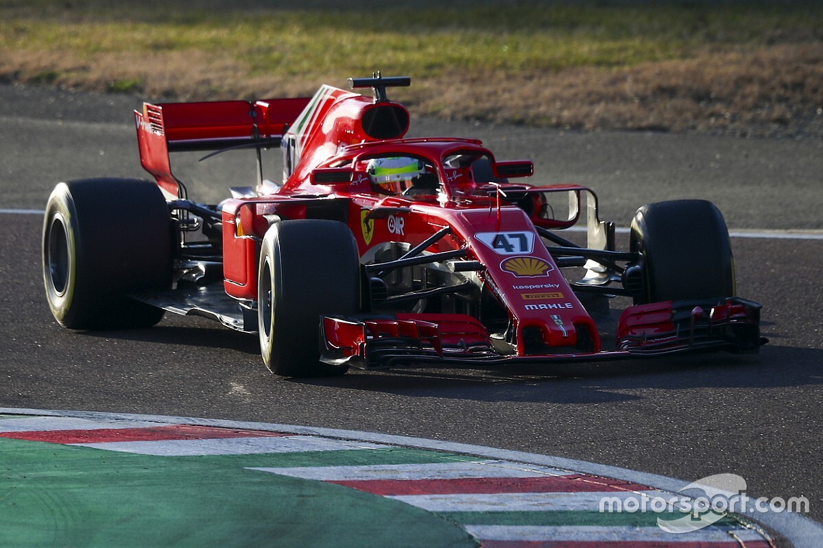 ミック・シューマッハー、2018年フェラーリF1”SF71H”をドライブ「走る