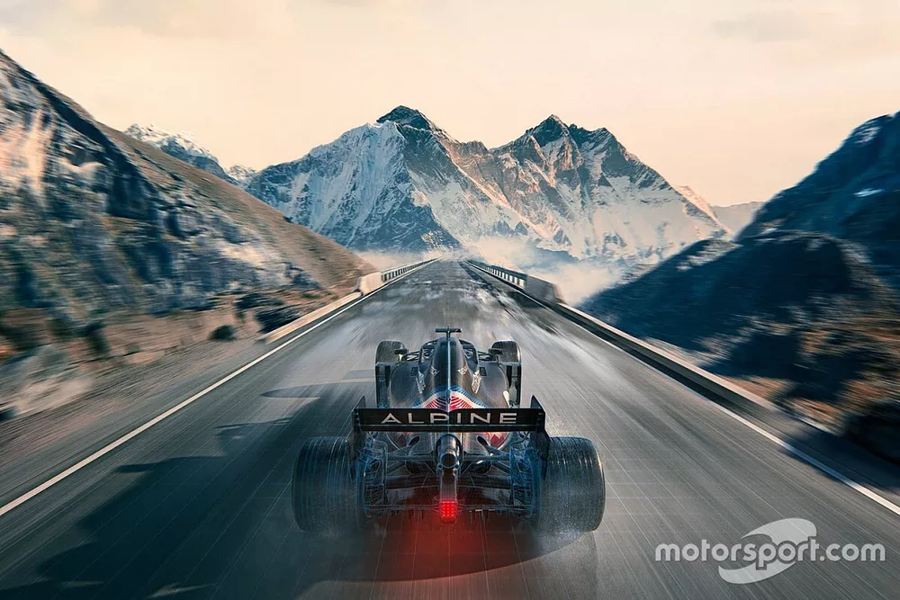 Decoraci&oacute;n provisional del Alpine A521