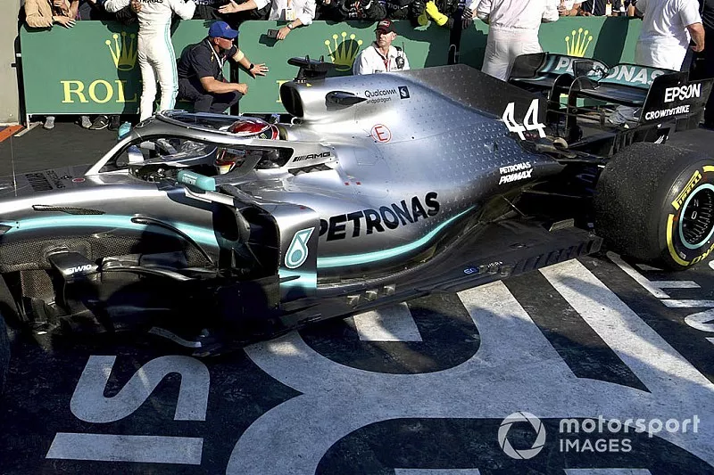Segundo lugar, Lewis Hamilton, Mercedes AMG F1