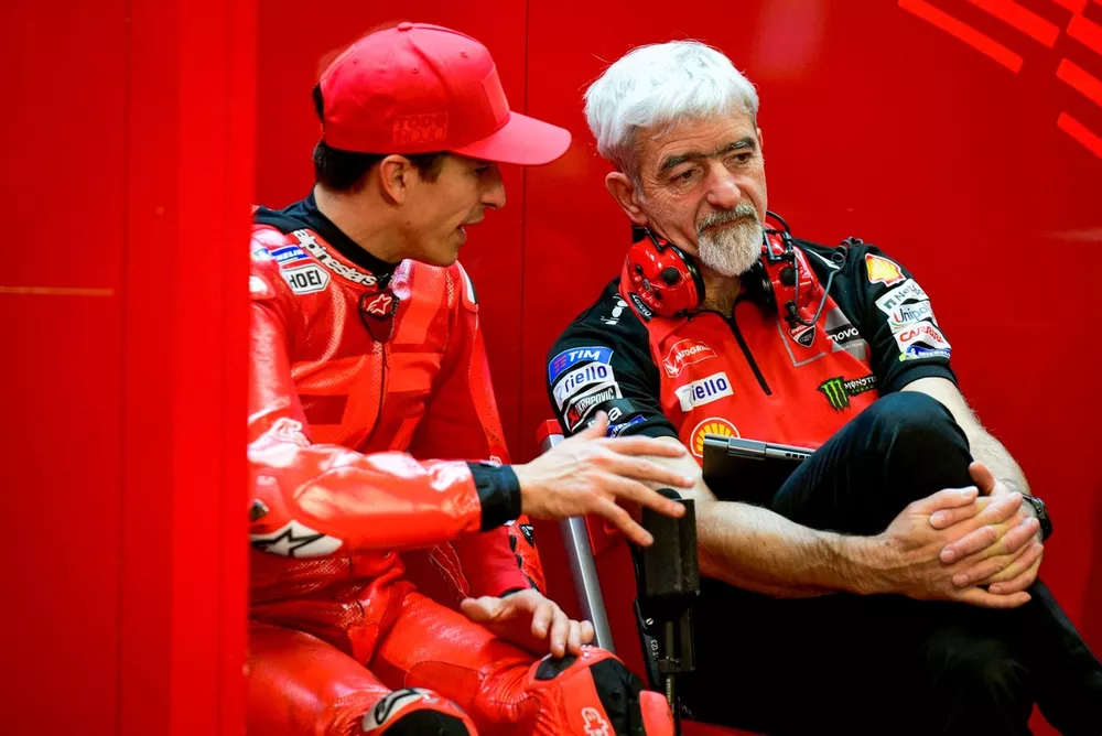 Marc Marquez, Ducati Team, Luigi Dall'lgna, General Manager Ducati Corse