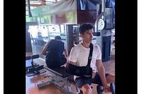 M&aacute;rquez intensifica el trabajo en el gimnasio: "No hay dolor" (v&iacute;deo)