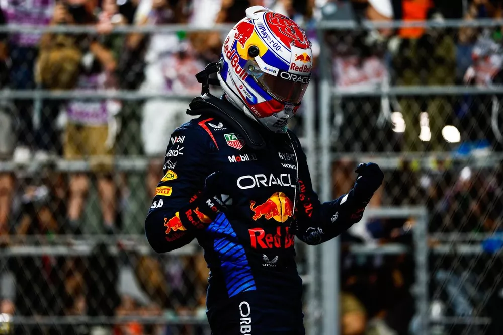 Race winner Max Verstappen, Red Bull Racing