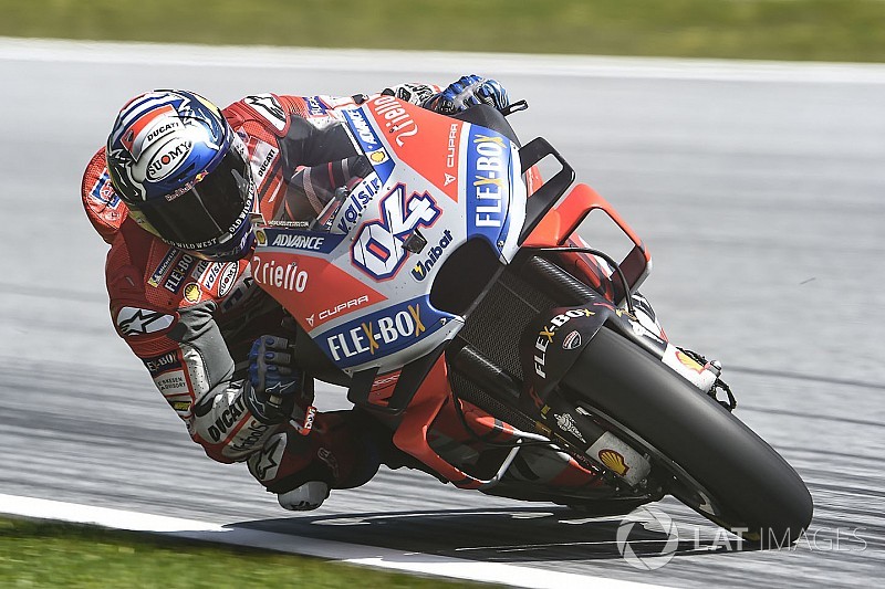 Dovizioso voor Marquez in warm-up GP van Oostenrijk