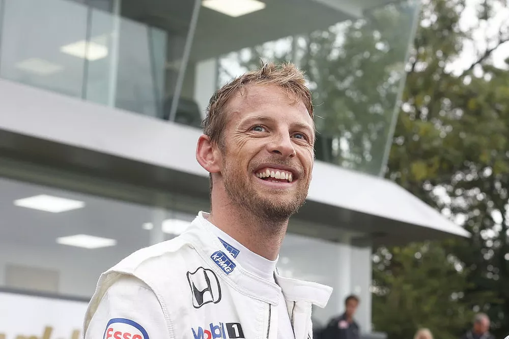 Jenson Button en Liam Doran, JRM Racing