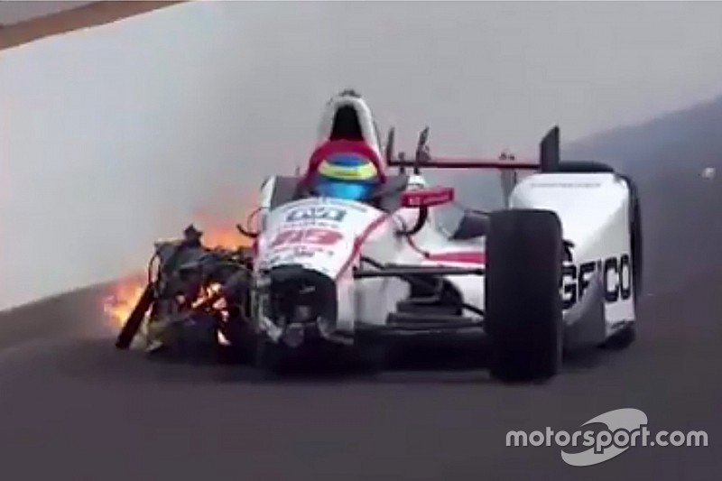 Indy 500: Bourdais suffers huge shunt in qualifying