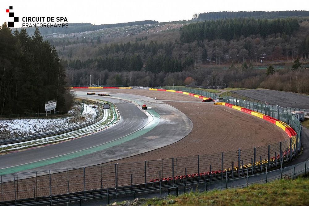 Obras en la pista de Spa-Francorchamps
