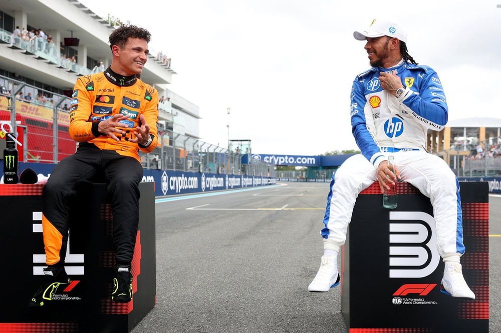 Lewis Hamilton, Ferrari, Lando Norris, McLaren