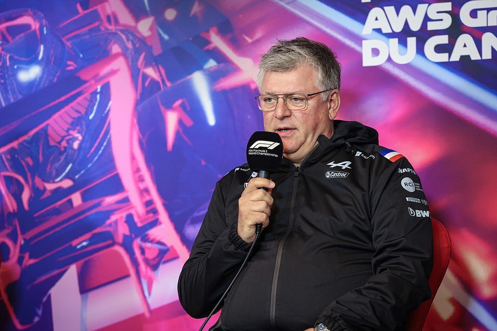 Otmar Szafnauer, director del equipo Alpine F1, en la conferencia de prensa de los directores de equipo