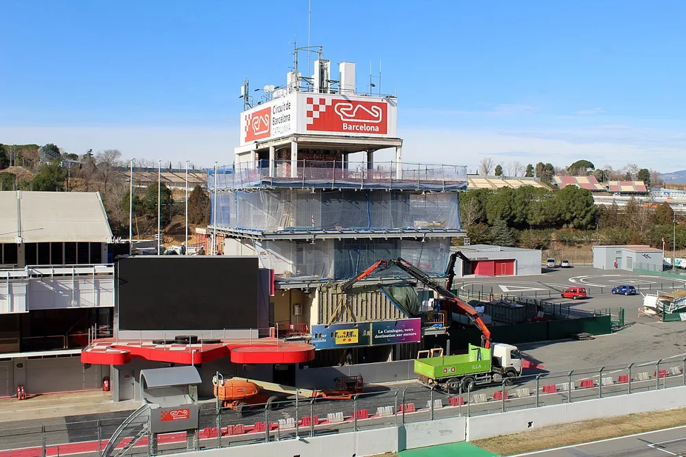 Les travaux sur le circuit de Barcelona-Catalunya