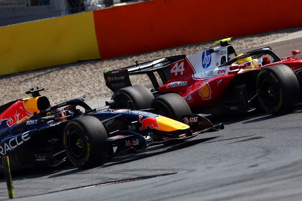 Lewis Hamilton, Ferrari, Max Verstappen, Red Bull Racing