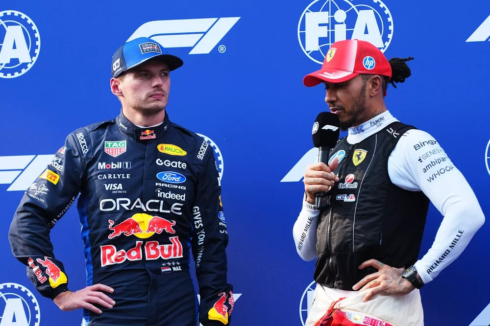 Lewis Hamilton, Ferrari, Max Verstappen, Red Bull Racing
