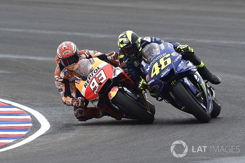 Accidente de Marc M&aacute;rquez, Repsol Honda Team y Valentino Rossi, Yamaha Factory Racing