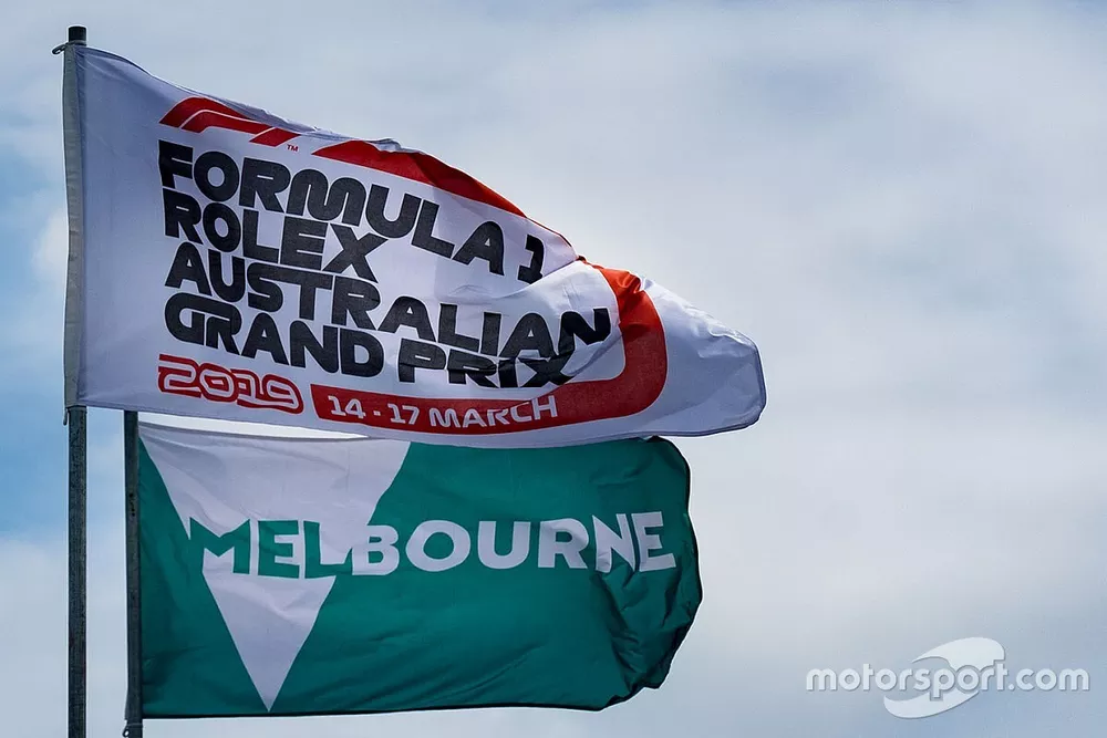 F&oacute;rmula 1, Gran Premio de Australia y banderas de Melbourne