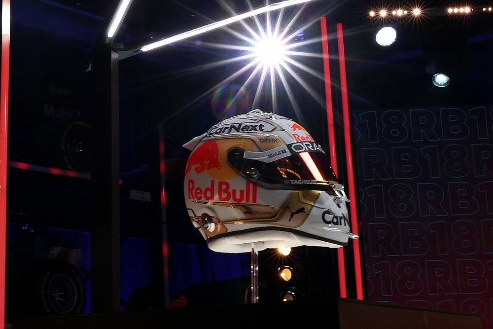 Casco de Max Verstappen, Red Bull Racing,