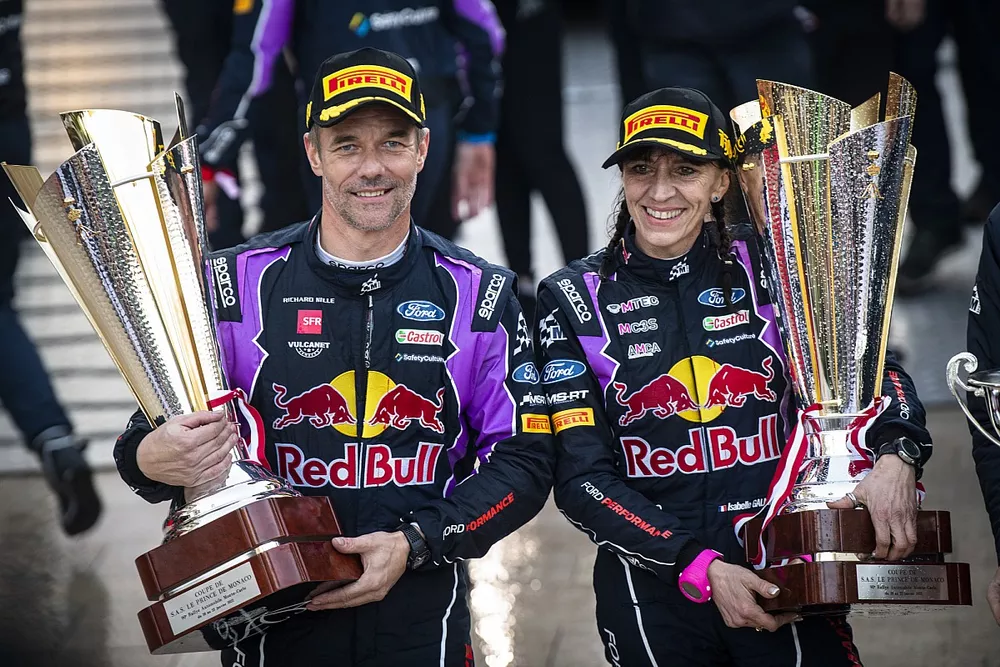 Les vainqueurs S&eacute;bastien Loeb, Isabelle Galmiche, M-Sport Ford World Rally Team Ford Puma Rally1
